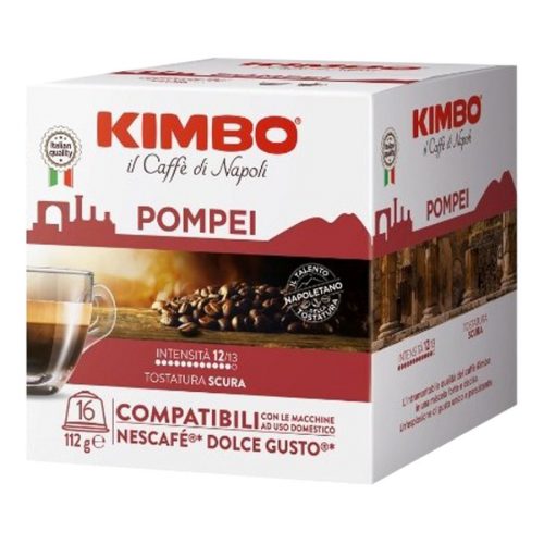 16 kosov Caffè Kimbo Pompei kapsula kompatibilna z DOLCE GUSTO