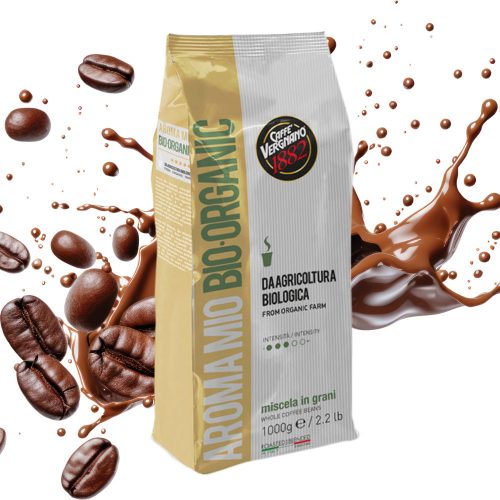 1 kg Caffè Vergnano 1882 Aroma Mio Bio Organic mešanica celih kavnih zrn