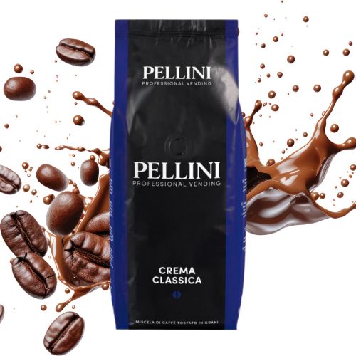 1 kg Caffé Pellini Crema Classica mešanica celih kavnih zrn