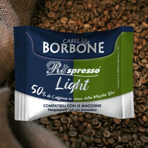 1 kos kavne kapsule Caffè Borbone Light Respresso z zmanjšano vsebnostjo kofeina združljive z Nespresso